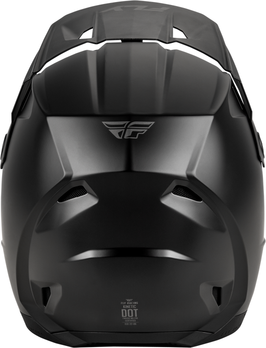 Fly Racing Youth Kinetic Solid Matte Black Helmet YL