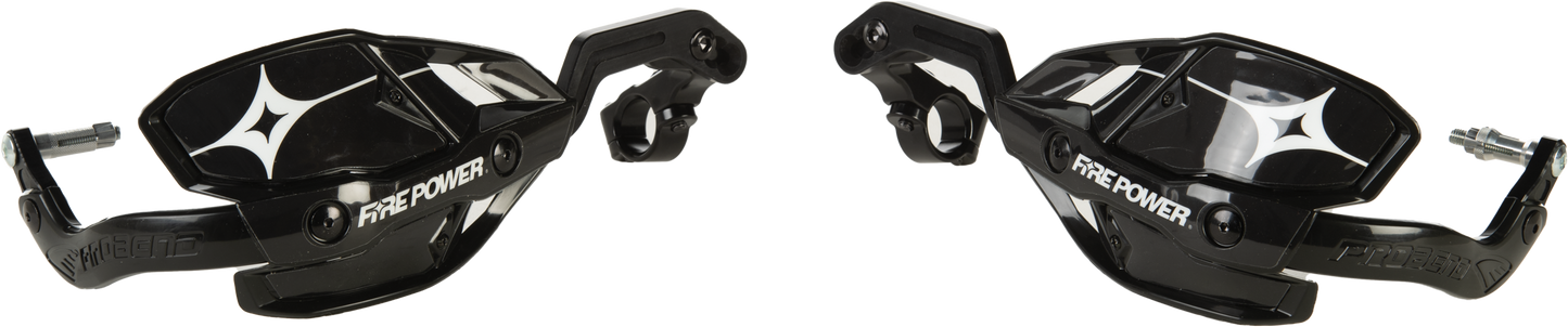 Fire Power 1 1/8 Inch Closed Handguard Black with Probend Design and Center Reach Mounts
