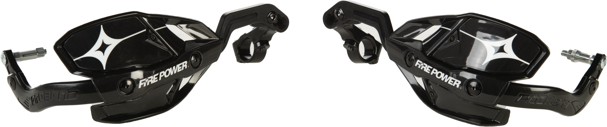 Fire Power 1 1/8 Inch Closed Handguard Black with Probend Design and Center Reach Mounts