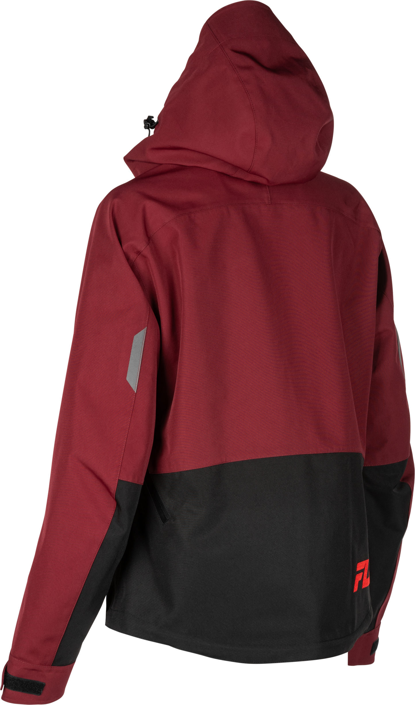 Fly Racing Women's Carbon Jacket Merlot and Red, Size 2X