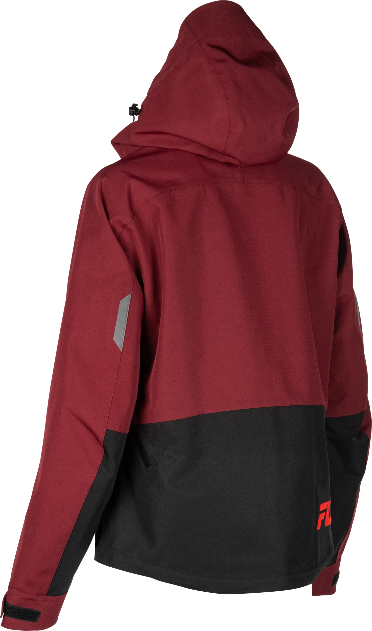 Fly Racing Women's Carbon Jacket Merlot and Red, Size 2X
