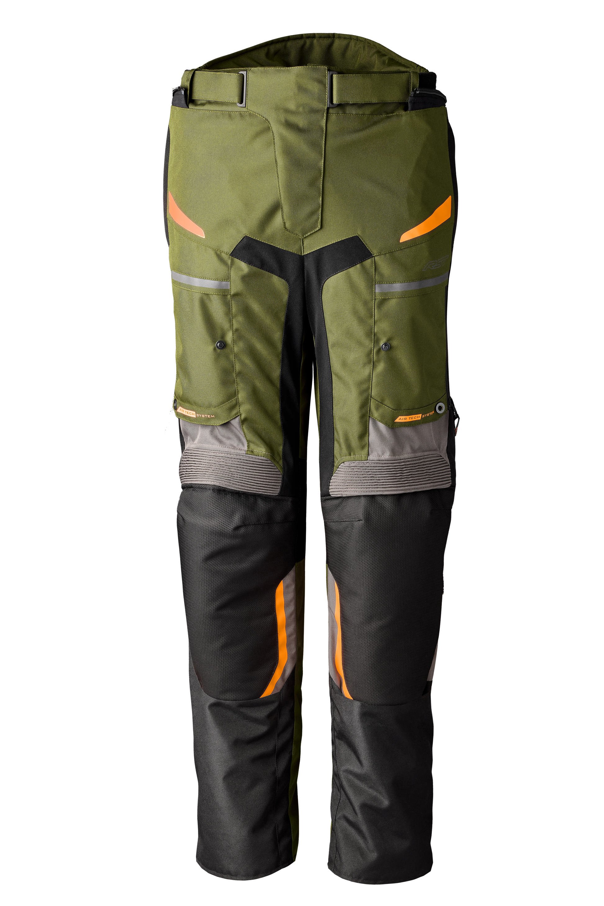 RST Maverick Evo CE Jean Khaki/Grey/Orange Textile Motorcycle Pants