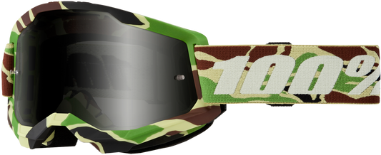 100-Percent Strata 2 Sand Goggle with War Camo Smoke Lens (Part Number 50030-00006)