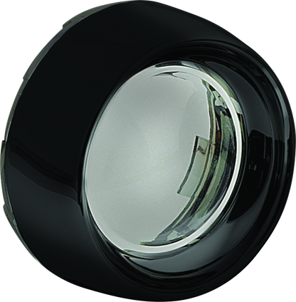 Kuryakyn Deep Dish Bezel for Bullet Turn Signals with Smoke Lens – Gloss Black