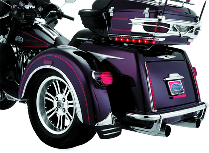 Kuryakyn Rear Bumper Accents for Harley Davidson Trike - Chrome, Part #kur7223