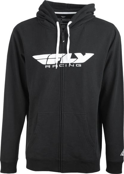FLY RACING FLY CORPORATE ZIP UP HOODIE BLACK LG'LG