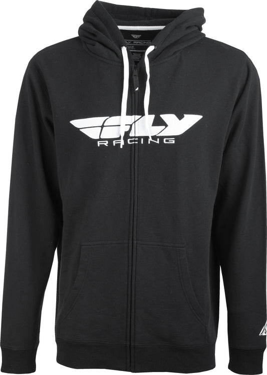 FLY RACING FLY CORPORATE ZIP UP HOODIE BLACK LG'LG