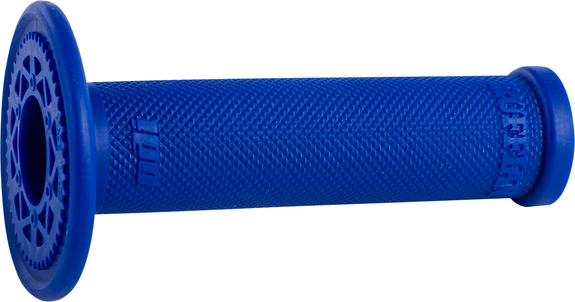 ODI Ruffian No Waffle Blue Grip - 1/2 Waffle MX Racing Handlebar Grip