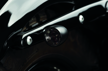 Kuryakyn Bullet 1000 White/Amber Clear Lens Satin Black Marker Lights – Part Number kur2555