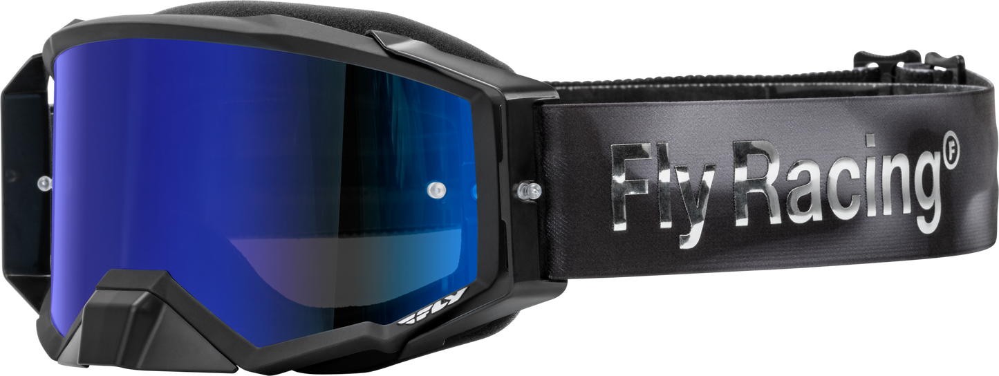 FLY Racing Zone Elite Legacy Goggle Black and Gray Camo with Mirror and Smoke Lenses