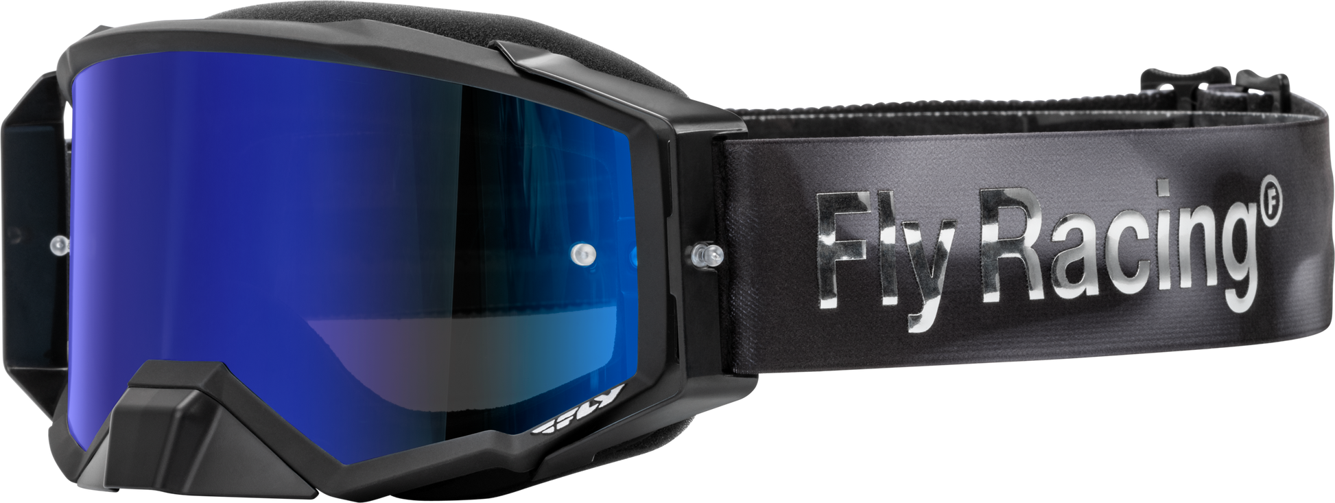 FLY Racing Zone Elite Legacy Goggle Black and Gray Camo with Mirror and Smoke Lenses