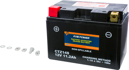 FIRE POWER Ctz14S Sealed Factory Activated Motorcycle Battery for Yamaha, KTM, and Honda Models