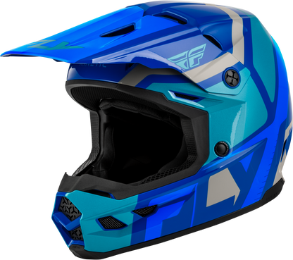 Youth Kinetic Scrap Helmet Blue/Light Blue/Grey Yl