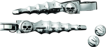 Kuryakyn Zombie Levers 96-Up Cable Chrome - Stylish Motorcycle Brake and Clutch Levers for Harley-Davidson