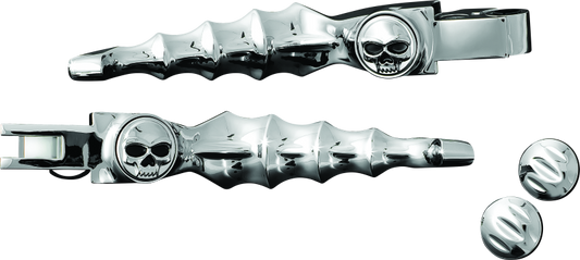 Kuryakyn Zombie Levers 96-Up Cable Chrome - Stylish Motorcycle Brake and Clutch Levers for Harley-Davidson