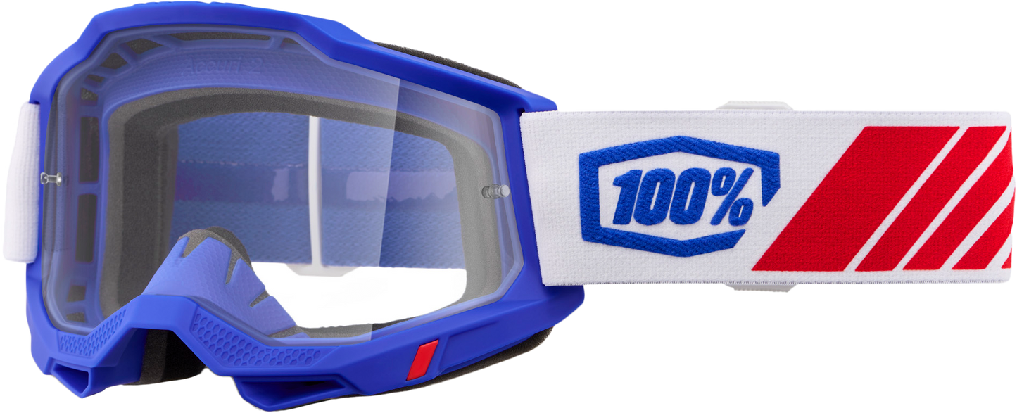 100-Percent Accuri 2 Goggle with Kolby Clear Lens - Premium Performance Racing Eyewear