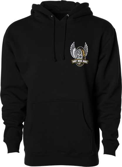 DBK Guardian Hoodie Black 2X - Comfortable 8oz Cotton-Poly Blend