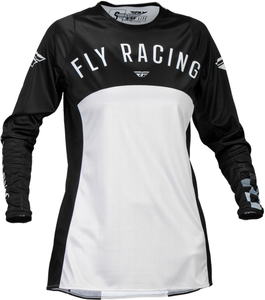 Fly Racing Women's Lite Jersey Black/Light Grey (Part #377-6202X)