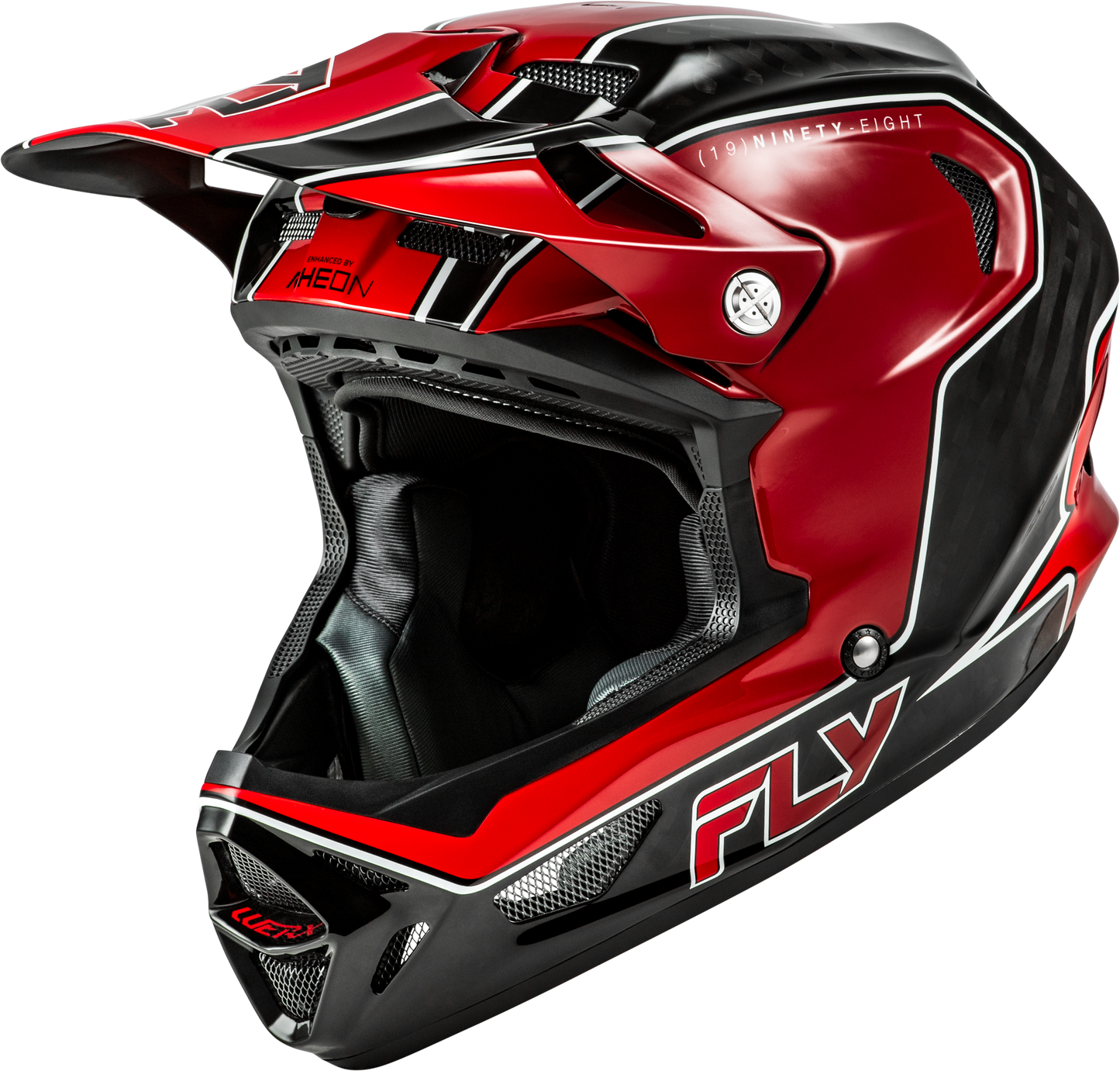 Fly Racing Werx R Flow Carbon Helmet Black Carbon/Red XL