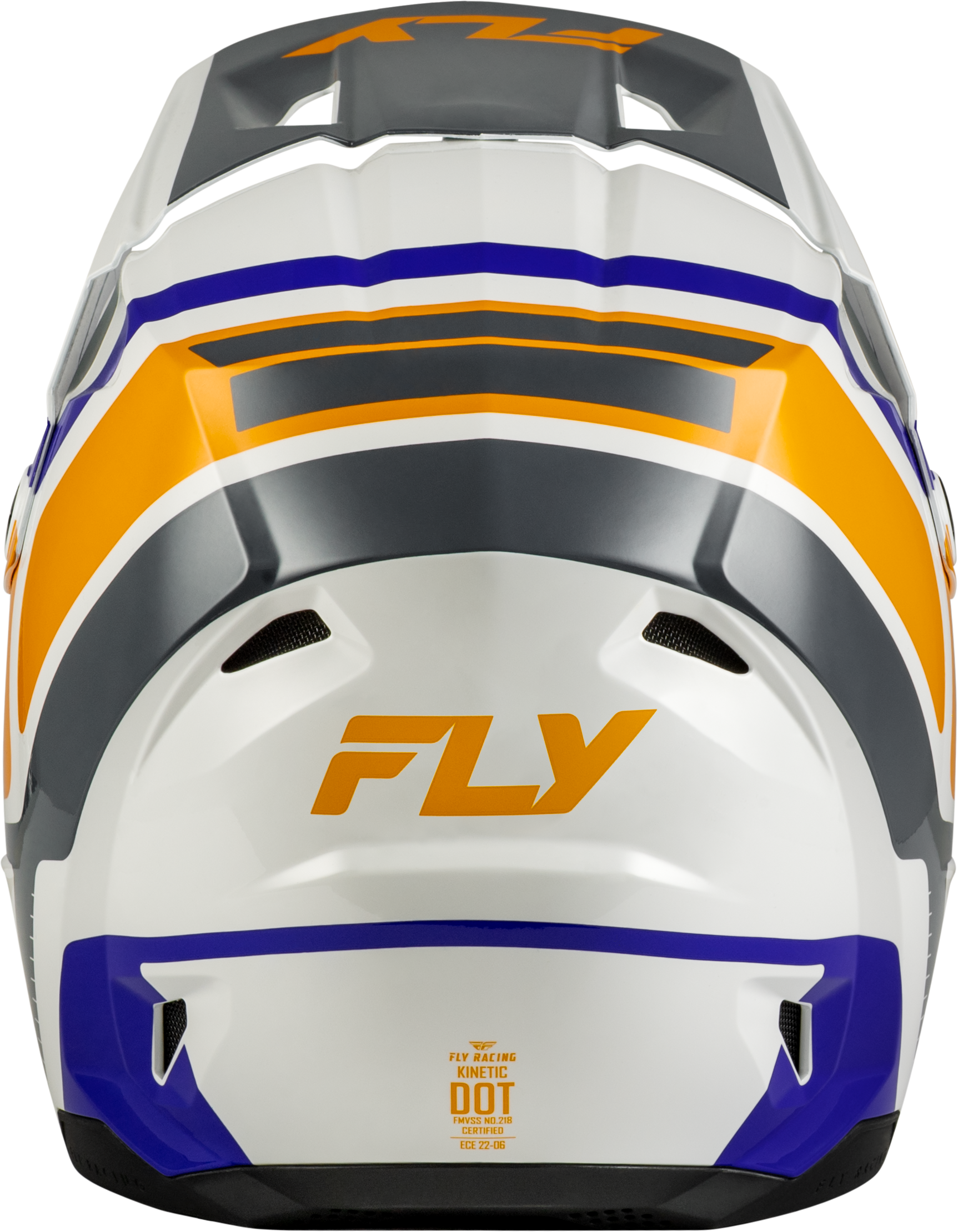 Youth Kinetic Scrap Helmet White/Orange/Blue/Grey Yl