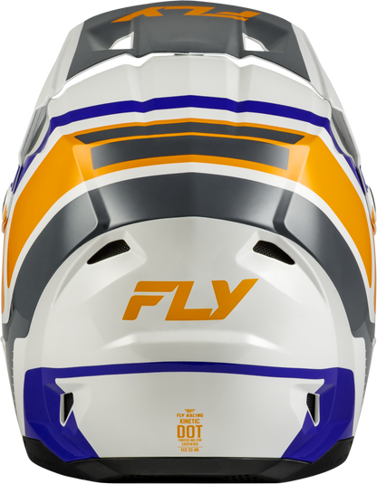 Youth Kinetic Scrap Helmet White/Orange/Blue/Grey Yl
