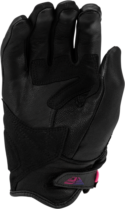 Fly Racing Venus Gloves Butterfly Large - Reinforced Leather and TPR Wrist Closure