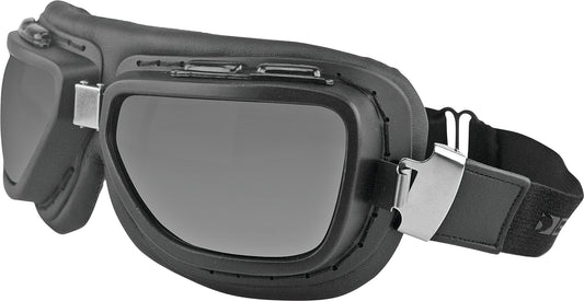 BOBSTER Pilot Goggles Matte Black with Interchangeable Lenses - Retro and Modern Style