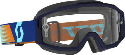 Scott Split OTG Goggle Royal Blue Orange Clear Works – Prescription-Friendly Ski and Snowboard Goggles