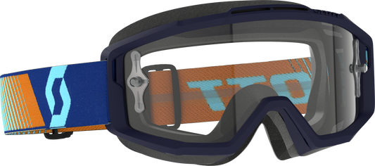 Scott Split OTG Goggle Royal Blue Orange Clear Works – Prescription-Friendly Ski and Snowboard Goggles