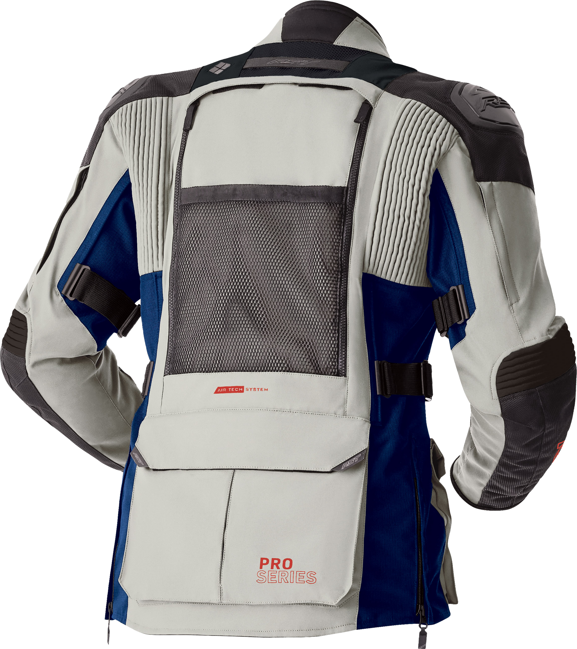 RST Women’s Pro Series Adventure D3O Jacket - Size XS, Silver/Blue Textile