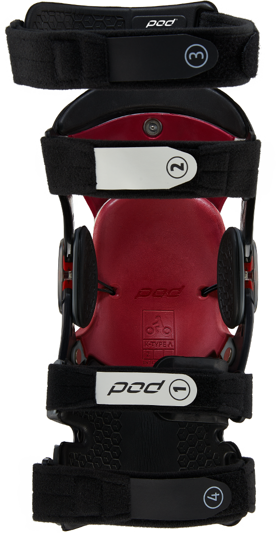 POD K8 3.0 Knee Brace Carbon Left - Advanced Carbon/Graphite Support with Adaptive Fit