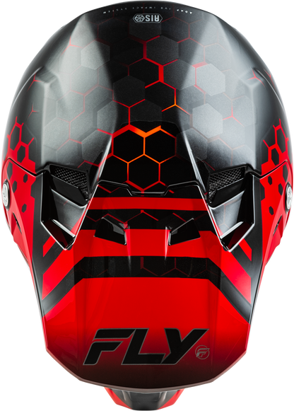 YOUTH FORMULA CC TEKTONIC HELMET BLACK/RED/ORANGE YL