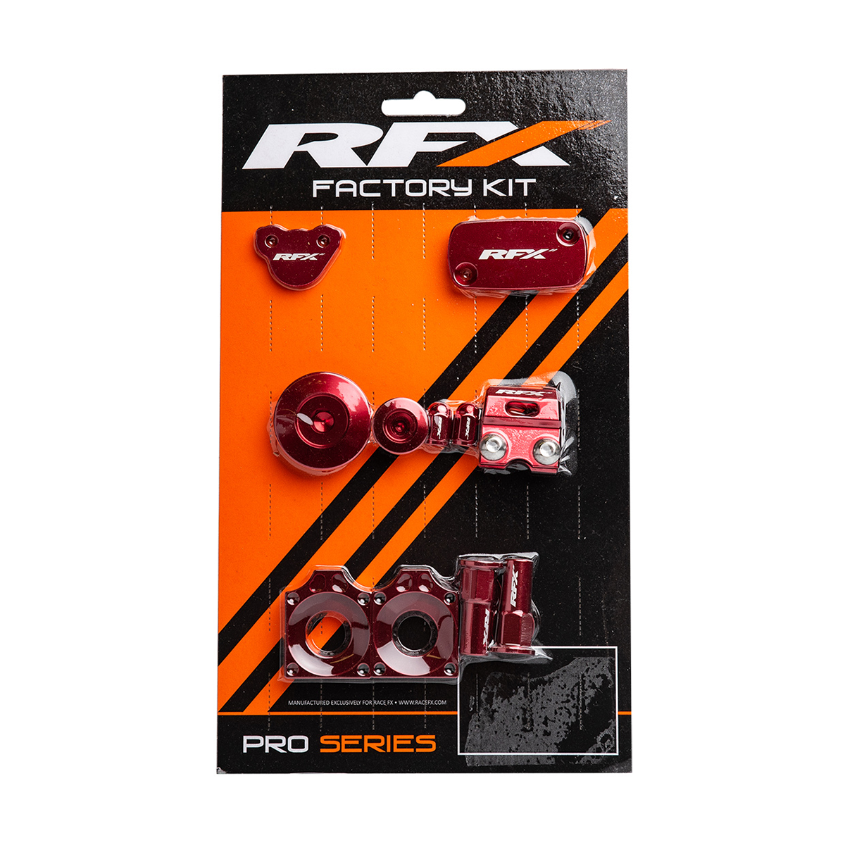 RFX Factory Kit Red Honda FXFK 10800 99RD – Front and Rear Reservoir Covers with Axle Blocks and Rim Nut & Washer Kit