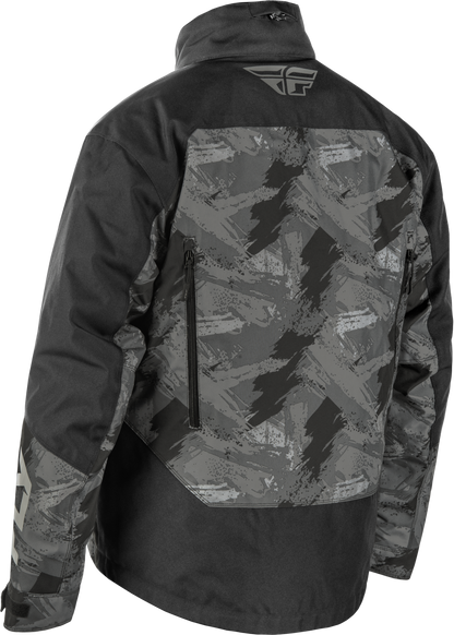 Fly Racing Youth SNX Pro Jacket Black YXS - Weatherproof Snowboarding Outerwear with Insulation and Safety Features