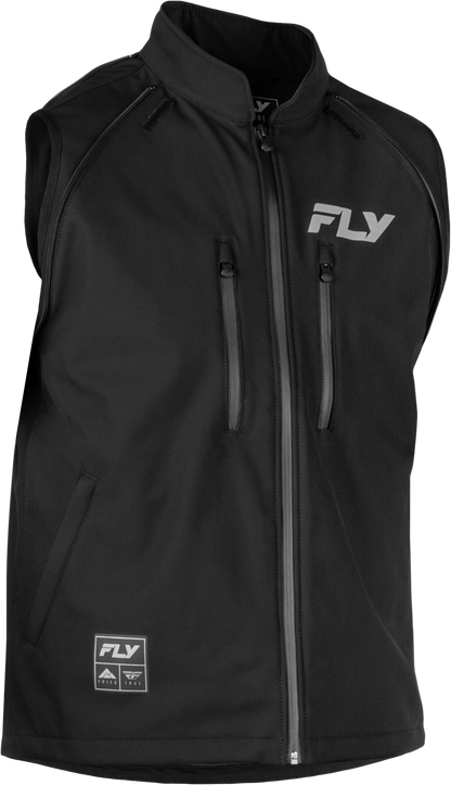 Fly Racing Patrol Jacket Black/Grey 2X - Lightweight Windproof and Water-Resistant Motorcycle Outerwear
