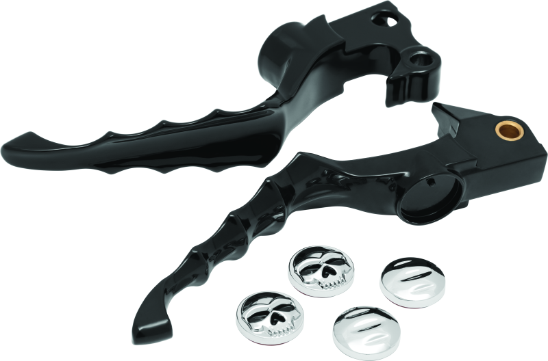 Kuryakyn Zombie Levers for Harley-Davidson XL Models - Gloss Black, Part Number kur1092