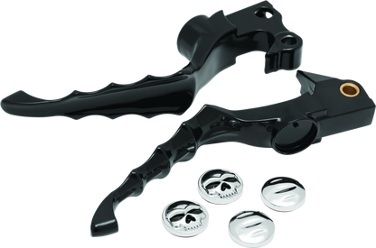 Kuryakyn Zombie Levers for Harley-Davidson XL Models - Gloss Black, Part Number kur1092