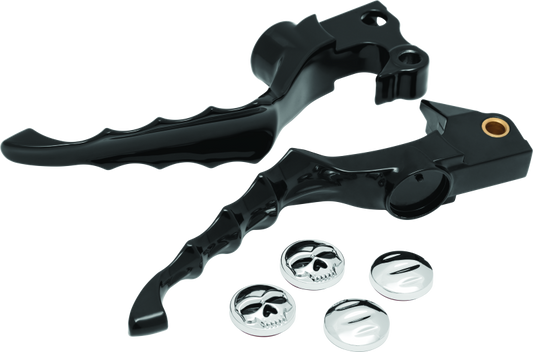 Kuryakyn Zombie Levers for Harley-Davidson XL Models - Gloss Black, Part Number kur1092