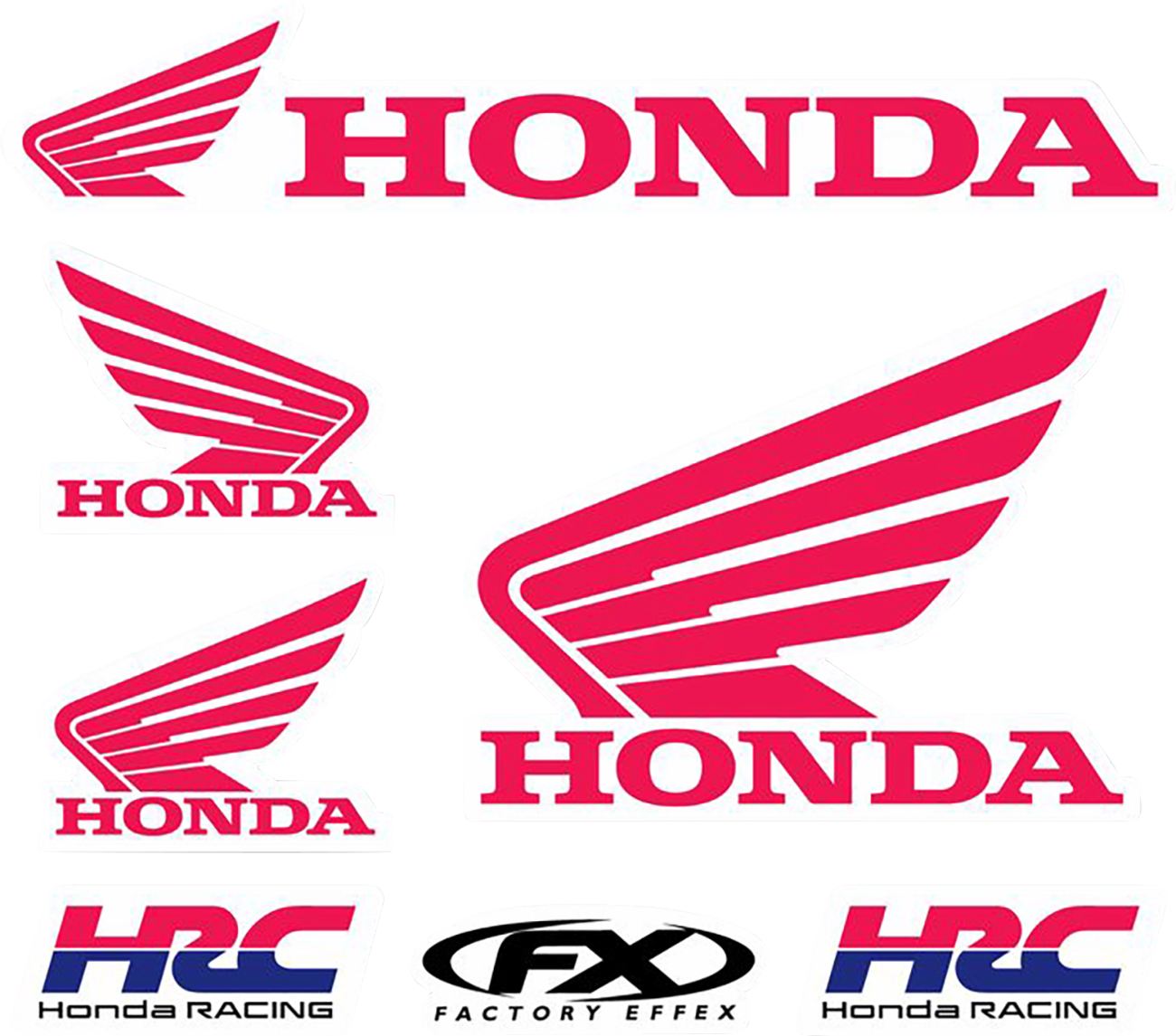 FACTORY EFFEX Honda Jersey Iron - On Kit - Part Number 28 - 82300 - Kelly Motorsports