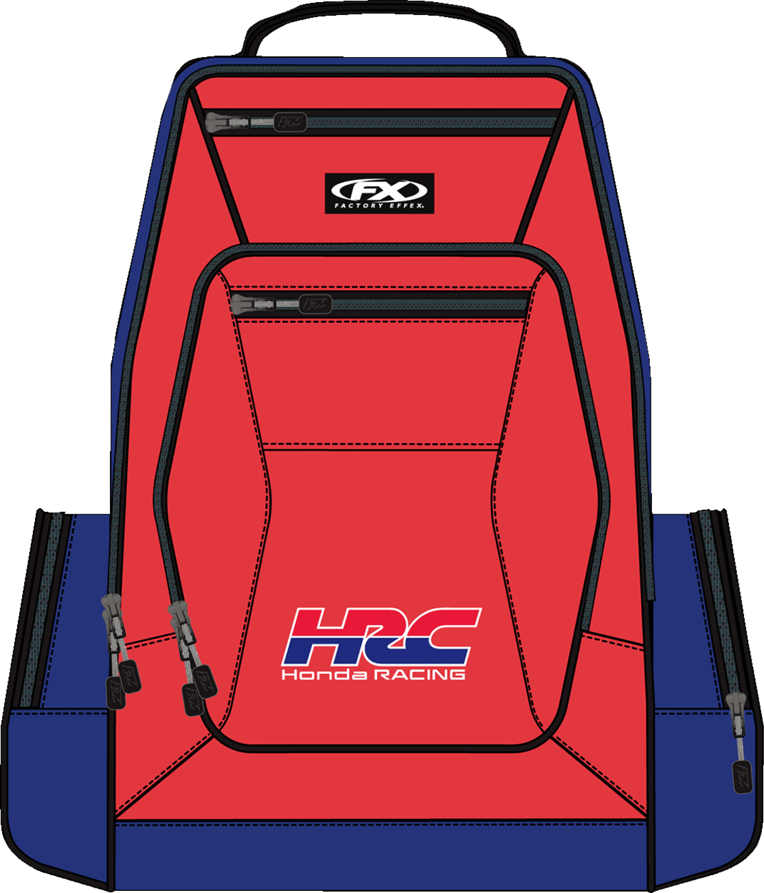Factory Effex HRC Nylon Backpack with Padded Laptop Compartment, Orange (Part No. 29-89302) - Kelly Motorsports