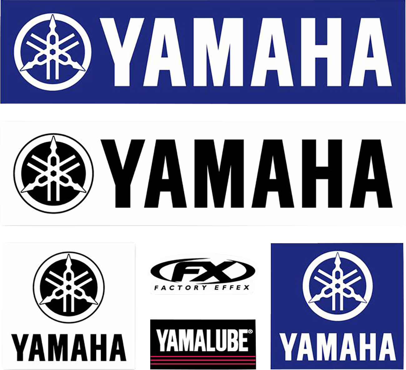 Factory Effex Yamaha 28 - 82200 Jersey Iron - On Kit – OEM Logo Transfers for Cycling Jerseys - Kelly Motorsports