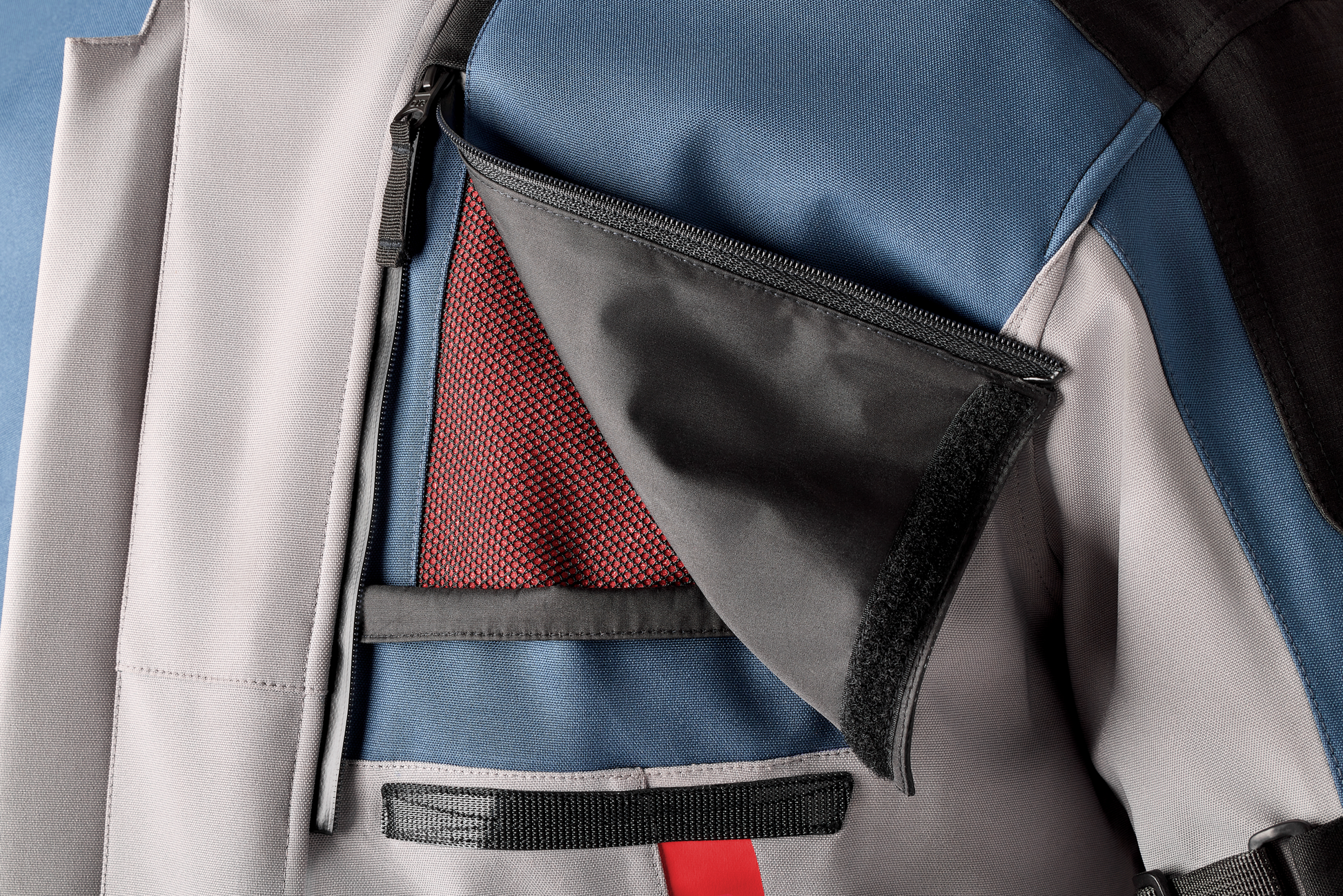 RST Ps Vulcan CE Jacket in Silver and Blue Textile XL - Part #103582SIL-46