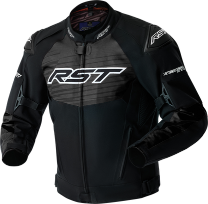 RST Tractech Evo D3o Textile Motorcycle Jacket with White and Black Design