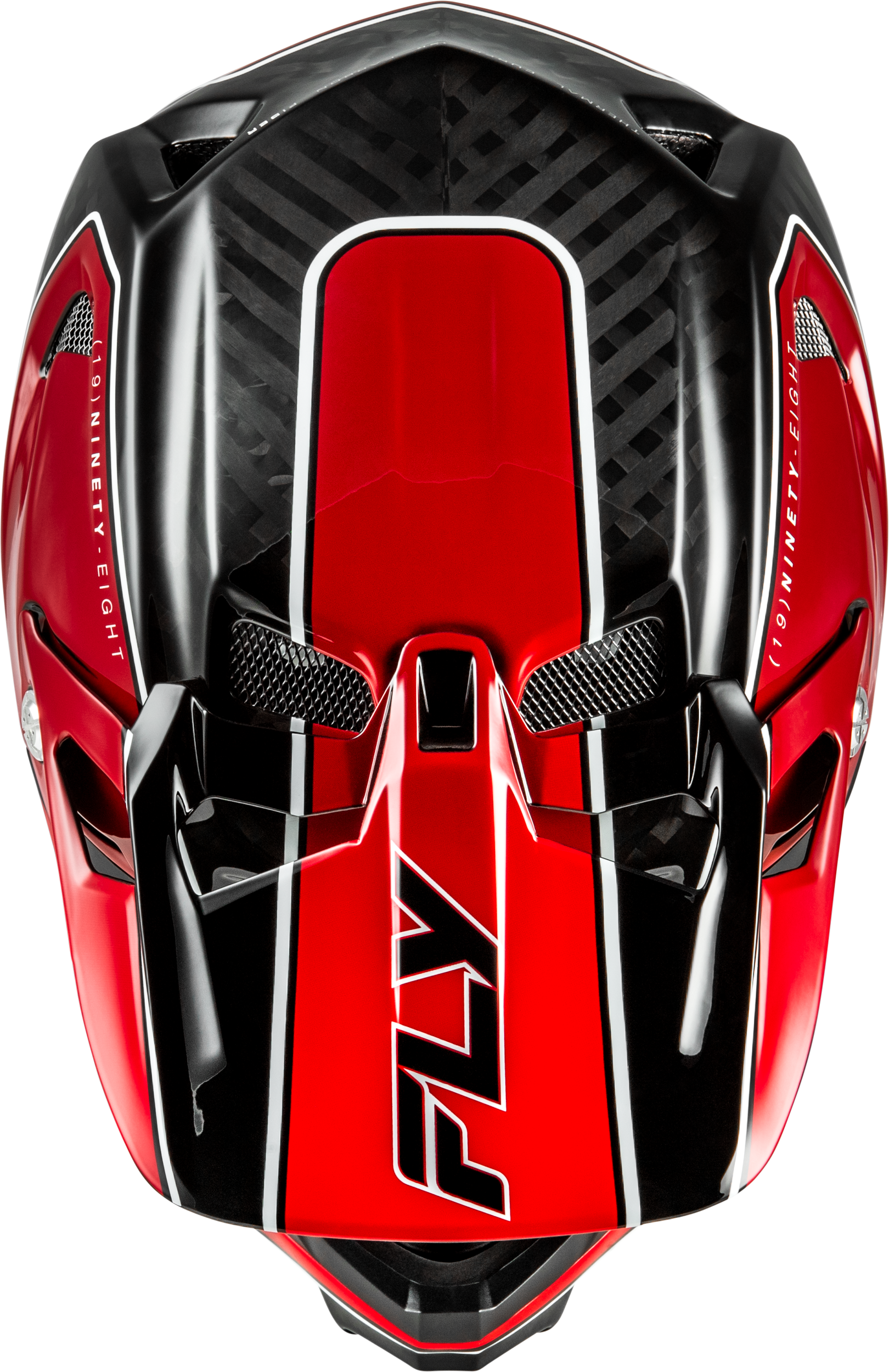 Fly Racing Werx R Flow Carbon Helmet Black Carbon/Red XL