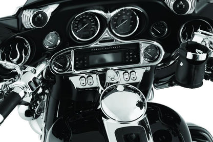 Kuryakyn Stereo Accent for 1996-2013 Harley-Davidson FL Touring Models Chrome - Part #kur3765