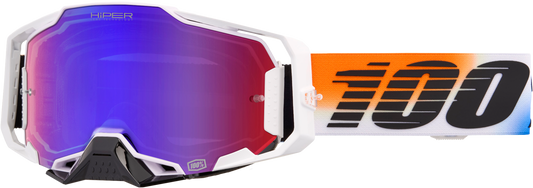 100 Percent Armega Hiper Goggle with United Mirror Red/Blue Lens