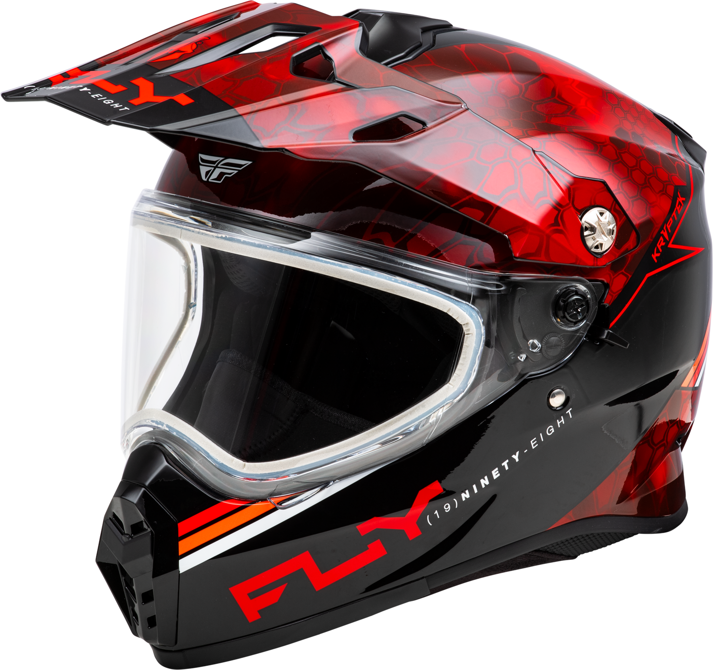 Fly Racing Trekker CW Conceal Helmet Dual Shield Red/Black XS