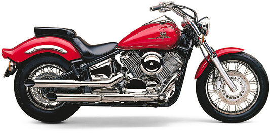 BLVD SLASHCUT SLIP ON CHROME YAM V-STAR 1100 99-05