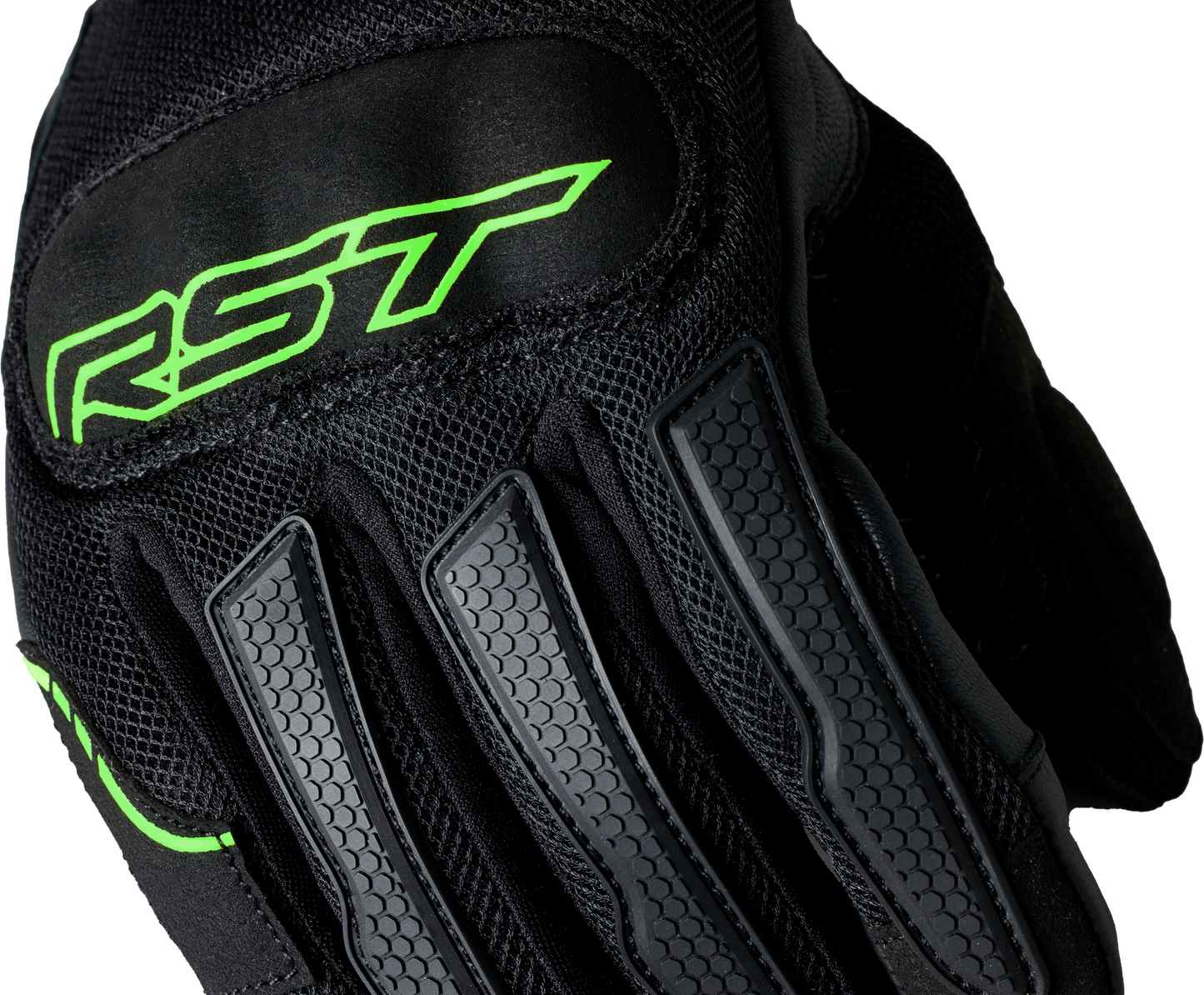RST S1 Mesh CE Gloves Black and Neon Green, Extra Large - Part Number 103182NEO-11