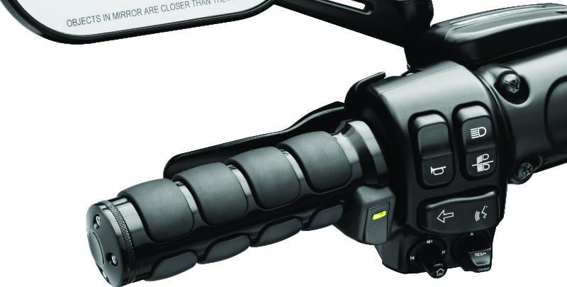 Kuryakyn Heated ISO Grips Throttle-By-Wire Gloss Black – Stay Warm on Cold Rides